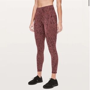 LULULEMON X SOULCYCLE To The Beat Tight Reflective 24" Pink